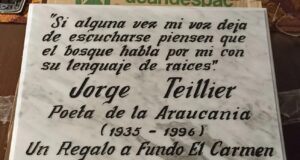 Temuco: iniciativa busca instalar memorial en honor al poeta Jorge Teillier en Fundo El Carmen