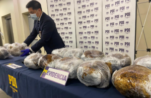 Dos detenidos y más de 20 kilos de marihuana incautada dejó operativo policial en la ruta 5 sur a la altura de Victoria