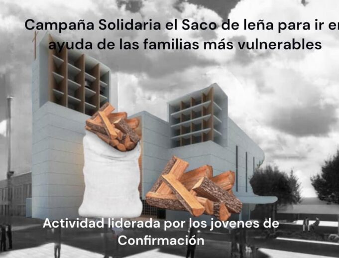 En el mes de la solidaridad jóvenes de la parroquia San Juan evangelista de Pitrufquén inician campaña del saco de leña