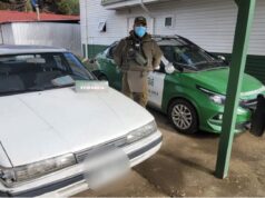 En Collipulli, carabineros detecta a pareja que circulaba en auto robado en región del Bíobio: portaban medio kilo de drogas