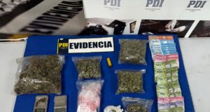 Droga avaluada en $2 millones de pesos: dos detenidos por microtráfico de drogas en Collipulli