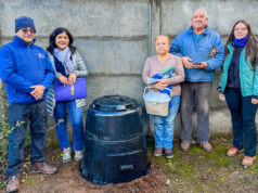 87 familias de Teodoro Schmidt obtuvieron composteras gracias al fondo de protección para el reciclaje