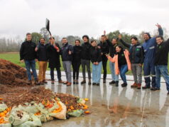 Jóvenes agricultores inauguran la primera planta de compostaje de La Araucanía