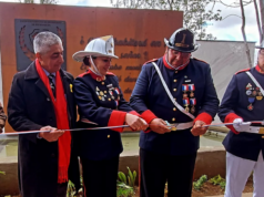 Primera Compañía del cuerpo de Bomberos de Pitrufquén inaugura memorial en cementerio general