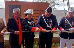 Primera Compañía del cuerpo de Bomberos de Pitrufquén inaugura memorial en cementerio general
