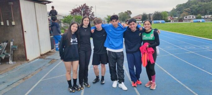 Deportistas del taller de atletismo municipal de Pitrufquén destacan en control para Juegos Escolares Deportivos 2024