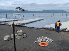 Se inició en Lican Ray renovación completa del muelle flotante de su Playa Grande