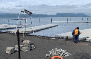 Se inició en Lican Ray renovación completa del muelle flotante de su Playa Grande