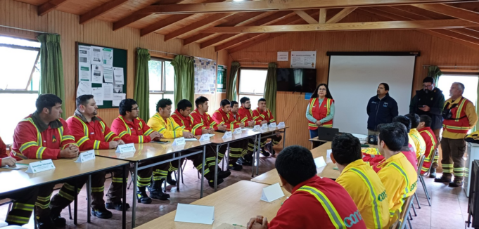 CONAF capacita a jefes de brigadas y de cuadrillas en labores de protección contra los incendios forestales en La Araucanía