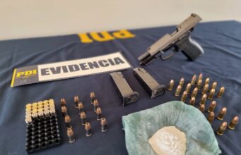 Detienen a tres hombres tras operativo policial por disparos en sector “La Toma” en Villarrica