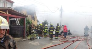 Voraz incendio en Loncoche dejó cuatro viviendas destruidas