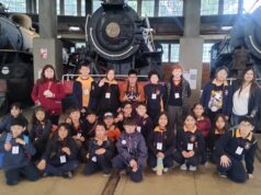 Estudiantes de cuarto básico de la escuela unión latinoamericana de Pitrufquén visitan museo ferroviario Pablo Neruda