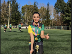 Marta Alegría: pitrufquenina que descubrió su pasión por el fútbol durante un campeonato escolar y que hoy brilla en la cancha