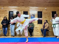 Con una personalidad brillante, Rocío González destaca en el karate representando a la escuela Hayashi-Ha Shito Ryu de Freire
