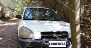 Recuperan vehículo con encargo por robo en Villarrica: estaba abandonado y con patentes clonadas