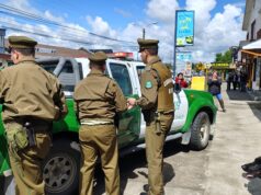 Pitrufquén se une contra la delincuencia: simulacro de robo con intimidación en la perfumería Dufty