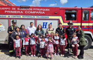 La escuela Reserva Raín agradece al cuerpo de Bomberos de Pitrufquén por su apoyo a la seguridad escolar