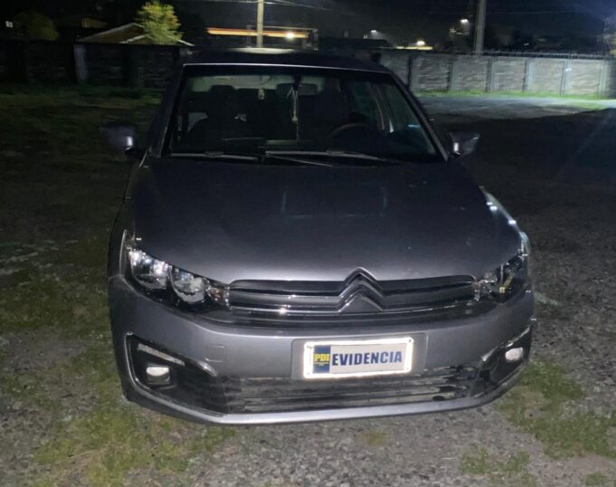 Detienen a sujeto por microtráfico de drogas en Lautaro: incautan cocaína y vehículo utilizado en el delito