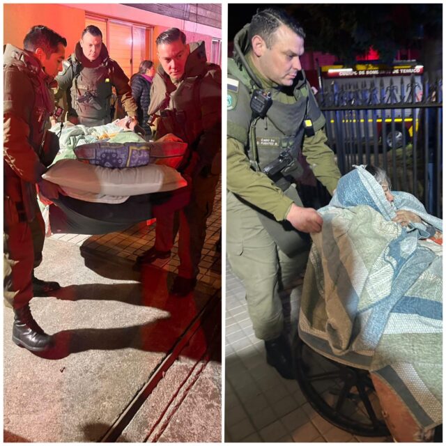 Carabineros y equipos de emergencia rescatan de un incendio a matrimonio adulto mayor en Temuco