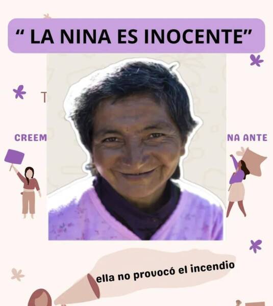 Vecinos de Los Sauces marchan por detención de «La Nina», presunta autora de incendio forestal: solicitan investigación justa