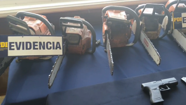 Operación radiata Toltén de la PDI detuvo a ocho personas por sustracción de madera a empresas forestales