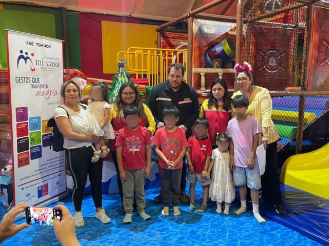 Una navidad llena de sonrisas: más de 70 niños y niñas celebran gracias al FAE Temuco