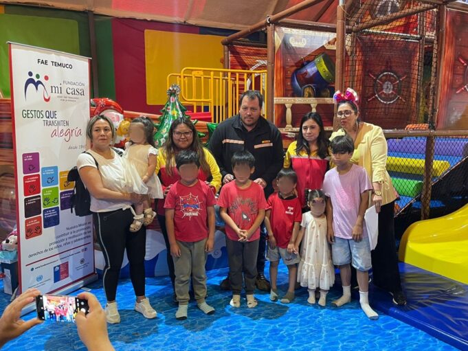 Una navidad llena de sonrisas: más de 70 niños y niñas celebran gracias al FAE Temuco