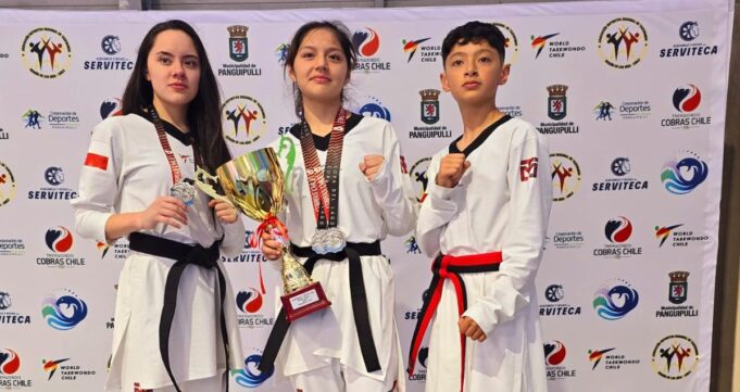 Éxito total para los hermanos Bono de Pitrufquén: múltiples medallas en el primer nacional 2025 de taekwondo