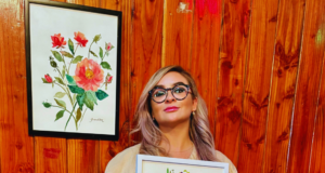 Destacada Acuarelista Regional Presentó Doce Nuevos Cuadros en Dependencias del Centro Cultural de Gorbea