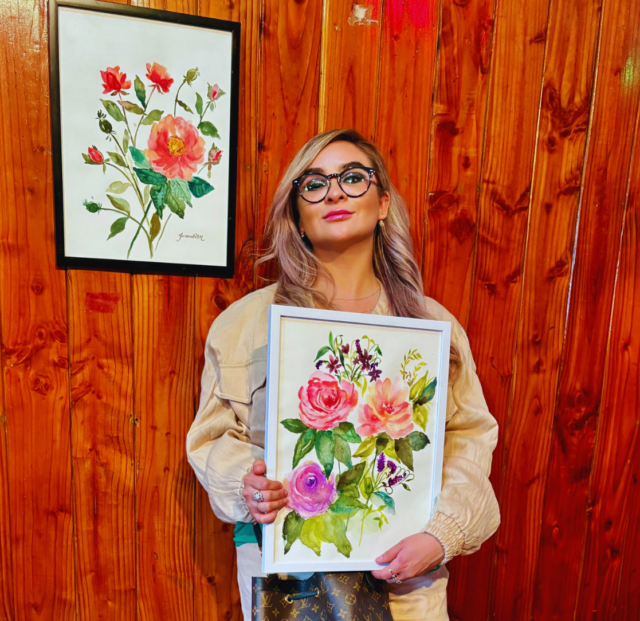 Destacada Acuarelista Regional Presentó Doce Nuevos Cuadros en Dependencias del Centro Cultural de Gorbea