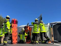 Freire: accidente en la Ruta 5 sur, a la altura del Peaje Quepe, deja dos lesionados y genera congestión vehicular