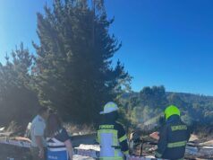 Adulto mayor fallece en incendio que destruyó su vivienda en sector rural de Teodoro Schmidt