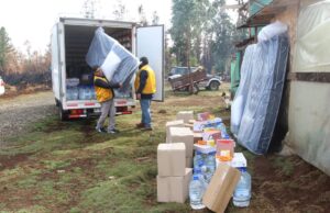 Club De Leones Internacional apoyó con insumos de primera necesidad a familias afectadas por recientes incendios en Pitrufquén