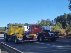 Inician investigación por supuestas carreras clandestinas de camiones en la ruta 5 sur a la altura de Gorbea tras evento de exhibición