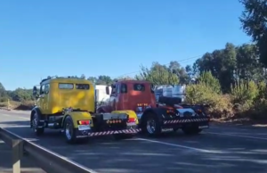 Inician investigación por supuestas carreras clandestinas de camiones en la ruta 5 sur a la altura de Gorbea tras evento de exhibición