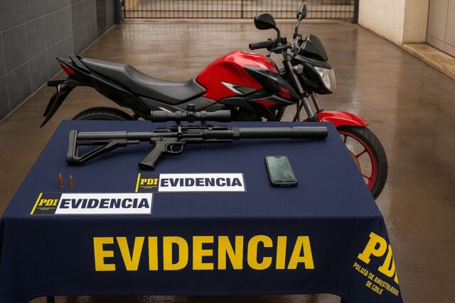 En Angol detienen a un sujeto por los delitos de robo de vehículo motorizado e infracción a la ley de armas