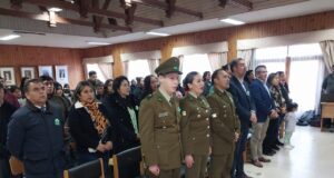 Escuela Juan Seguel homenajeó a carabineros de Freire