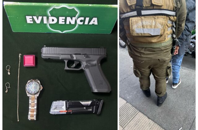 Carabineros detiene al “solitario”, delincuente ecuatoriano que asaltó comercio y joyerías en Temuco