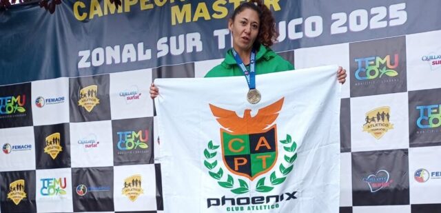 La atleta de Pitrufquén, Carolina Torres Aguilar, destacó en el zonal master representando a Pitrufquén