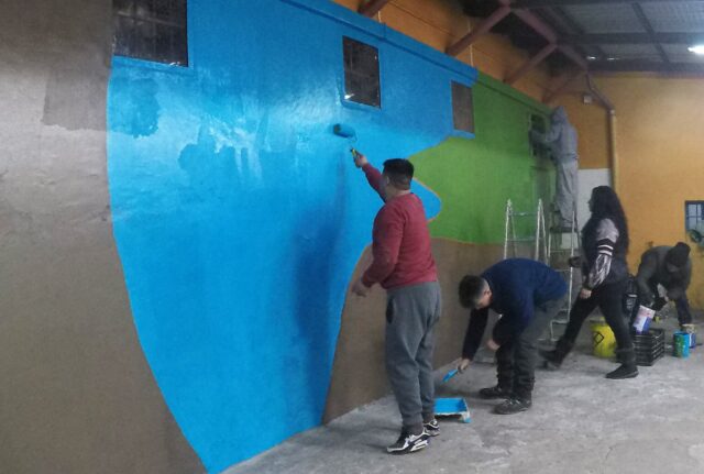 Internos de unidad penal de la comuna de Victoria renovaron espacios para visitas de familiares