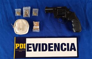 Detienen en Villarrica a sujeto con amplio prontuario por usurpación de inmueble: mantenía drogas y arma de fuego en la vivienda