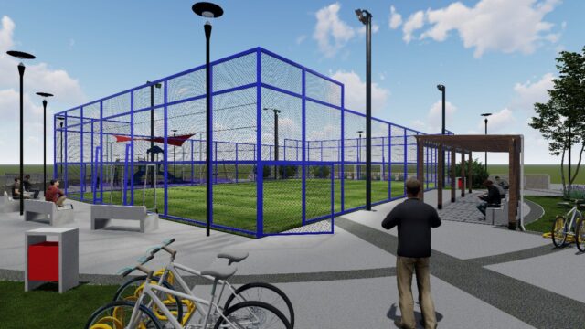 “Cancha deportiva Villa Cordillera” segundo recinto de pasto sintético para la Segunda Faja