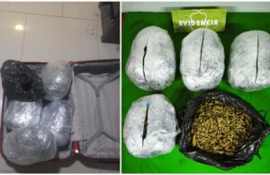 Carabineros de Carahue incautan más de 5 kilos de marihuana tras hallazgo de maleta abandonada