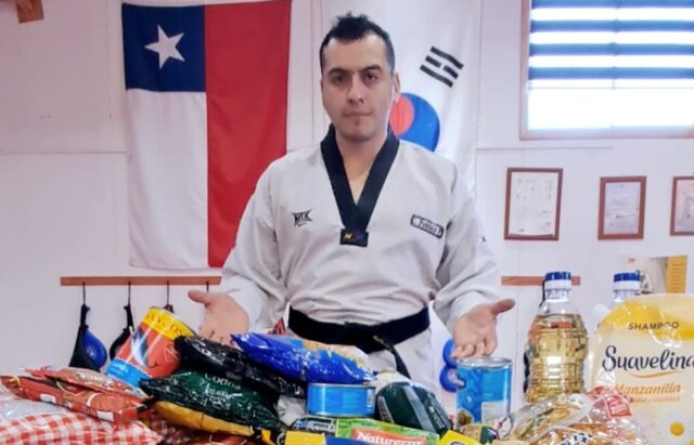 Recolección solidaria: escuela de taekwondo de Pitrufquén y comunidad unen fuerzas por los que más lo necesitan