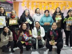 Mujeres de Pitrufquén exponen sus coloridas obras en muestra de mosaico