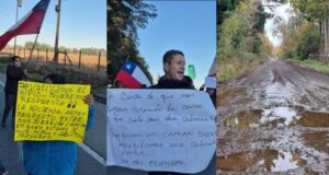 Vecinos de Hacienda Allipén en Freire se manifiestan por el mal estado del camino principal y exigen solución inmediata
