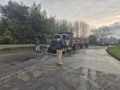 PDI Temuco realiza diligencias investigativas tras ataque incendiario en Nueva Imperial