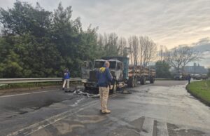 PDI Temuco realiza diligencias investigativas tras ataque incendiario en Nueva Imperial