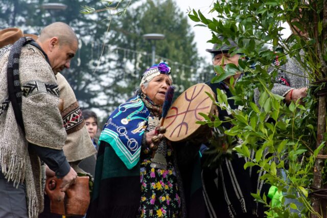 Con rogativa e izamiento de bandera, comunidades indígenas de Pitrufquén inician celebraciones de We Tripantu