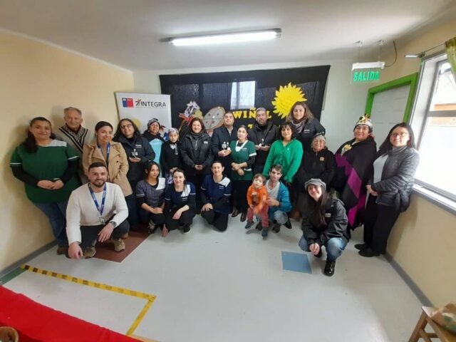 Niños y niñas del Jardín Infantil Santa Anita celebraron el We Tripantu en Radal